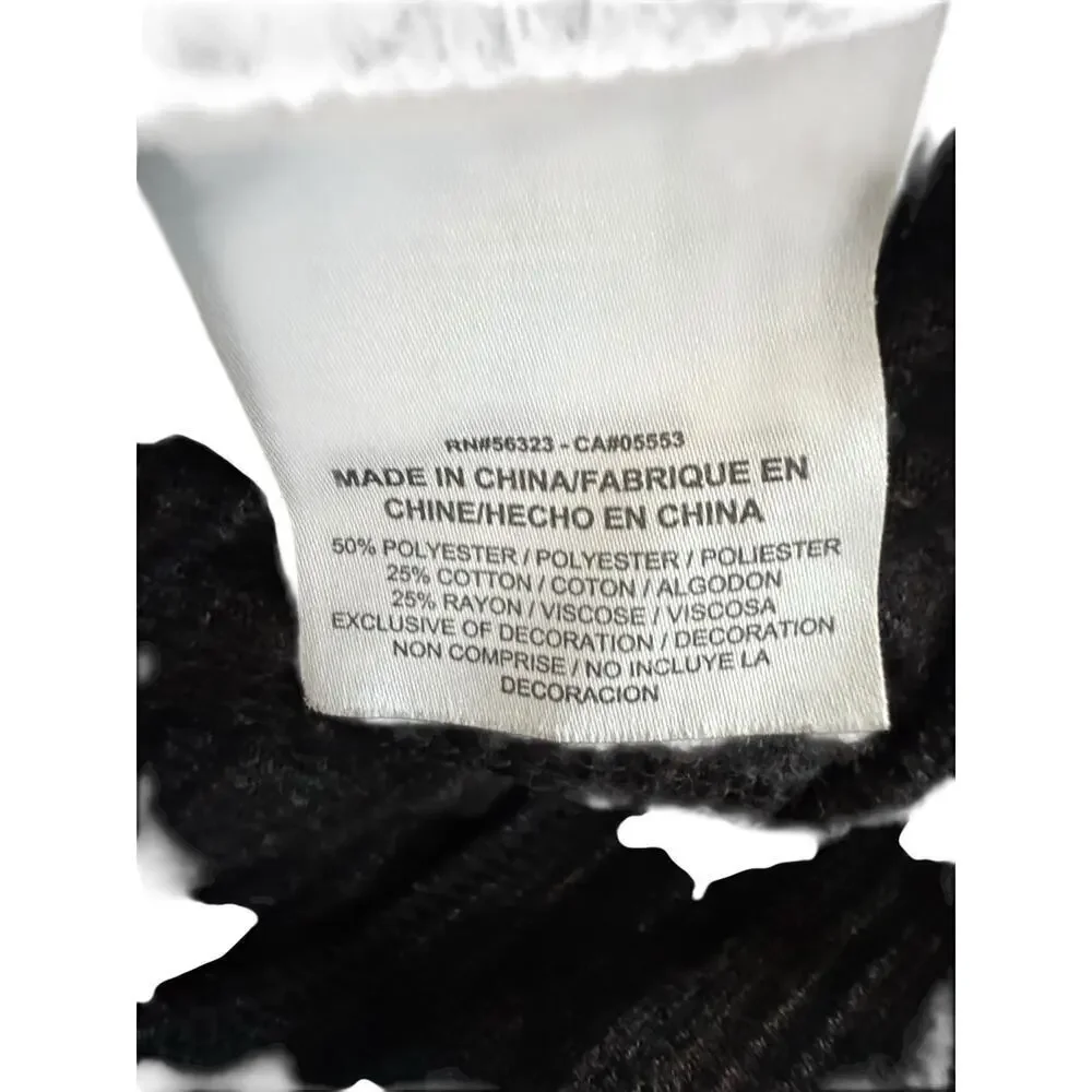 Nike Full Zip Hoodie Sweatshirt‎ Black Heathered Size M Cotton Blend Drawstring
